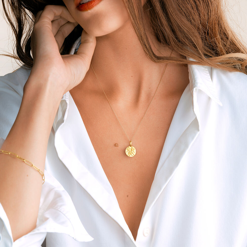 Zodiac 18ct Gold Gemini Necklace | Annoushka jewelley